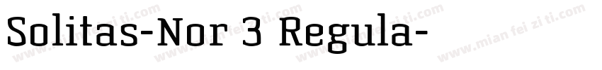 Solitas-Nor 3 Regula字体转换